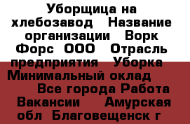 Уборщица на хлебозавод › Название организации ­ Ворк Форс, ООО › Отрасль предприятия ­ Уборка › Минимальный оклад ­ 24 000 - Все города Работа » Вакансии   . Амурская обл.,Благовещенск г.